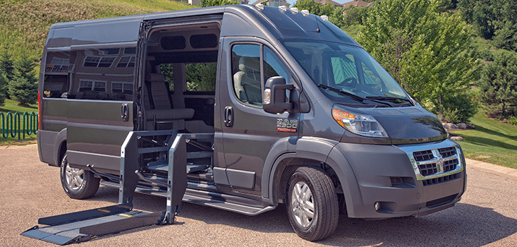 van with wheelchair lift